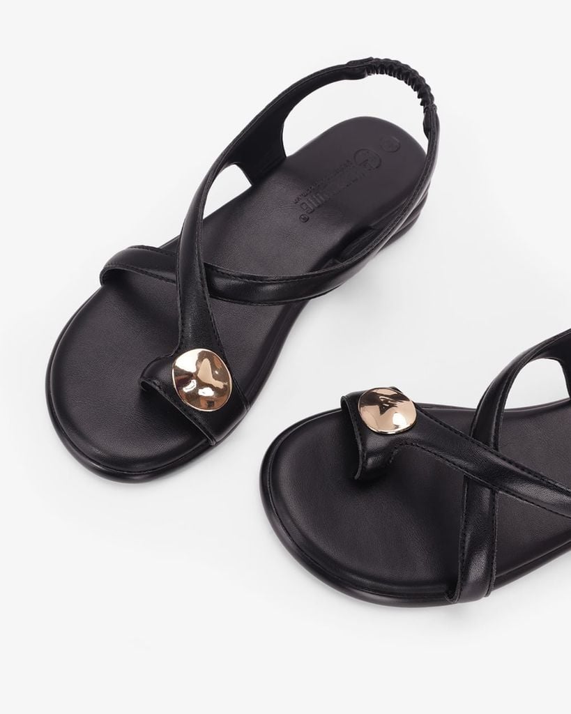 Sandal Hạnh Dung Xỏ Ngón Khoen Vàng HD11172AV