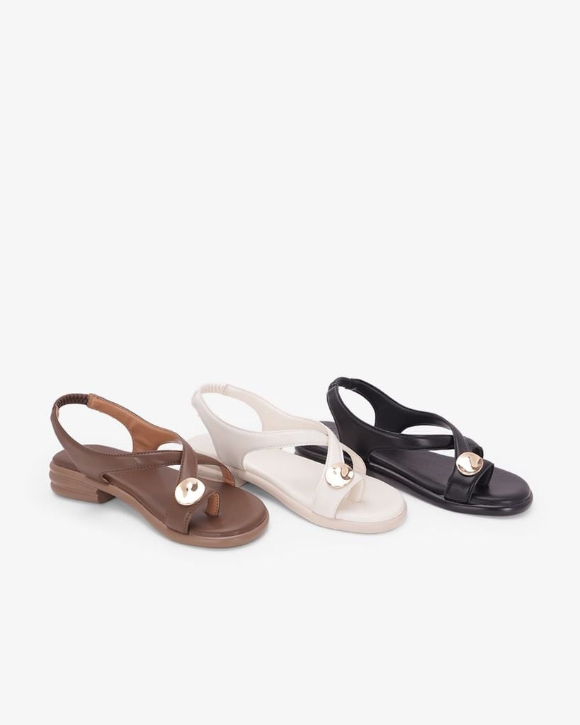 Sandal Hạnh Dung Xỏ Ngón Khoen Vàng HD11172AV