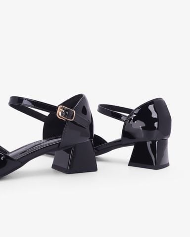 Giày Sandal Cao Gót Hạnh Dung Quai Đính Hoa Ánh Kim HD11176AV