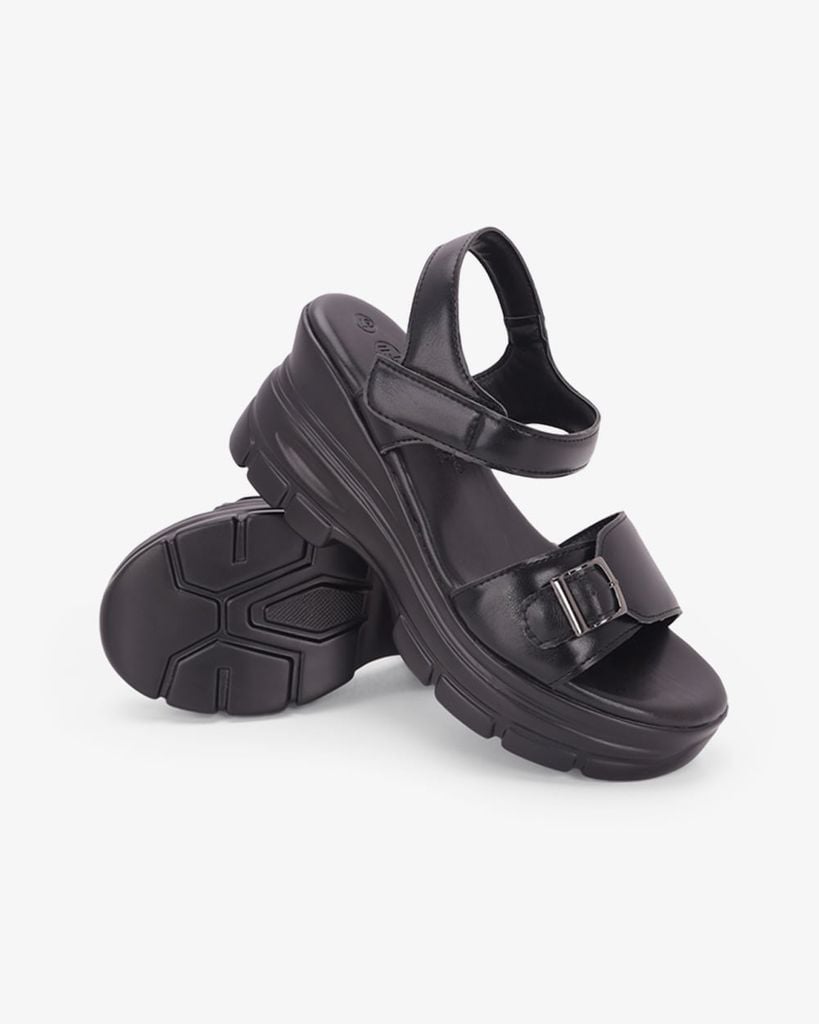 Sandal Đế Xuồng Hạnh Dung  Quai Ngang Khóa HD11181AV