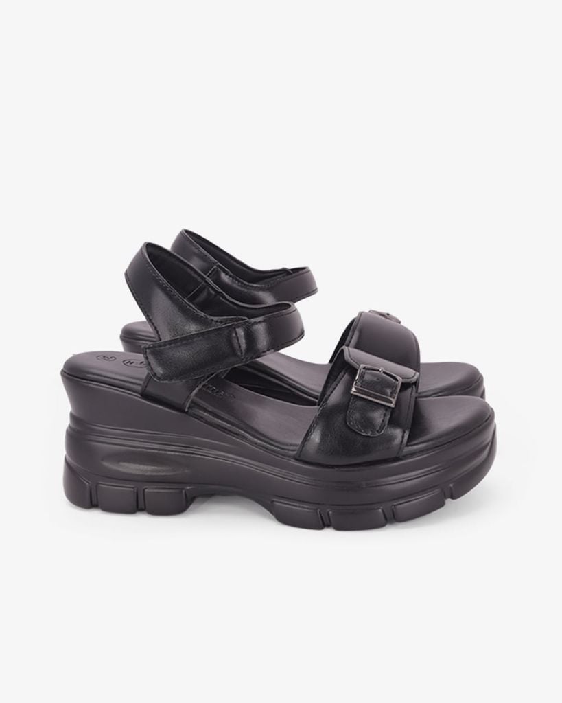 Sandal Đế Xuồng Hạnh Dung  Quai Ngang Khóa HD11181AV