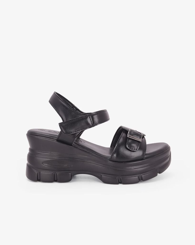 Sandal Đế Xuồng Hạnh Dung  Quai Ngang Khóa HD11181AV