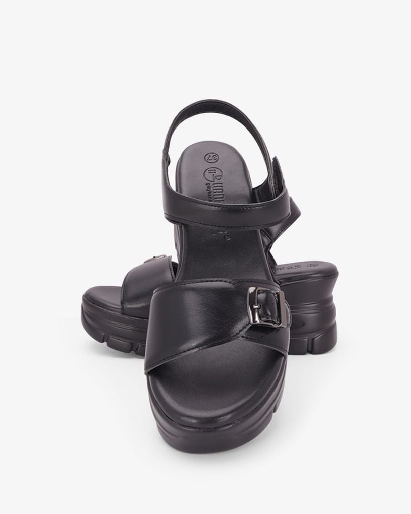 Sandal Đế Xuồng Hạnh Dung  Quai Ngang Khóa HD11181AV