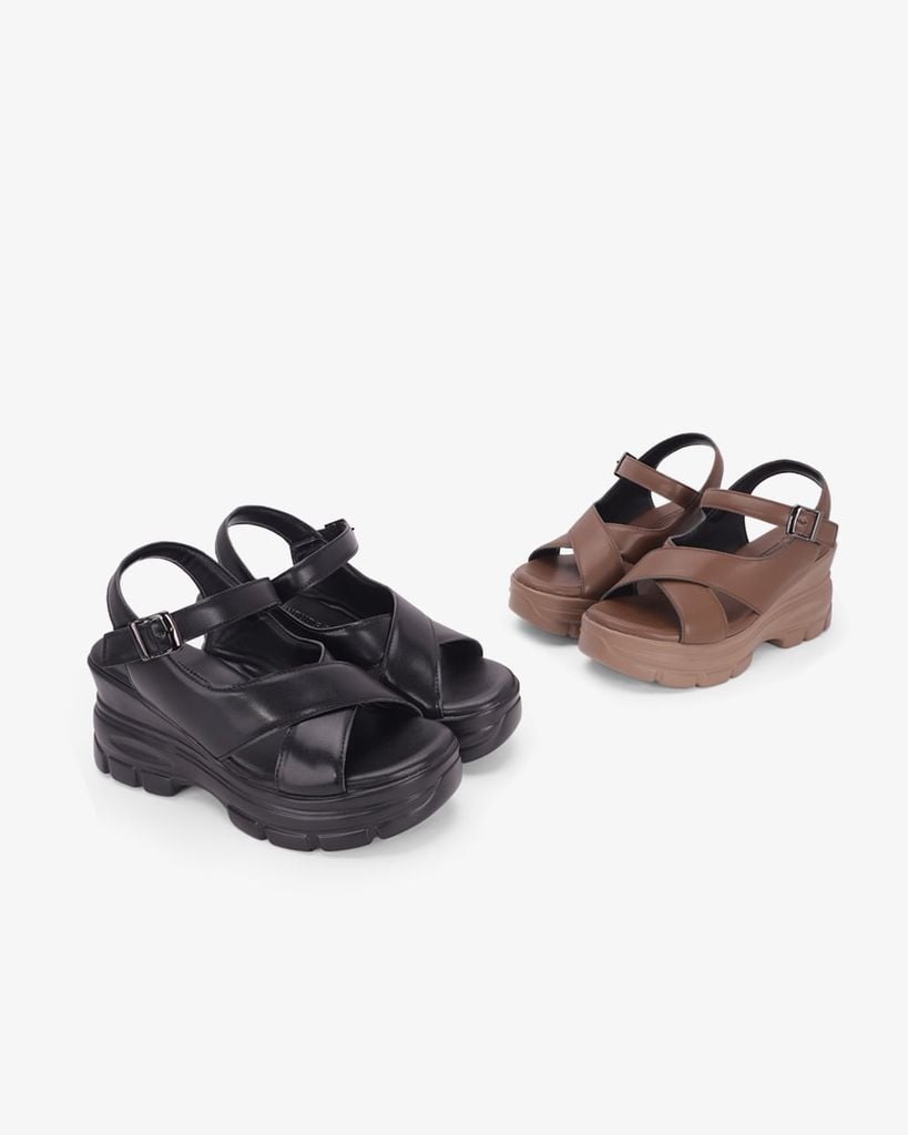 Sandal Đế Xuồng Hạnh Dung Đan Chéo HD11182AV