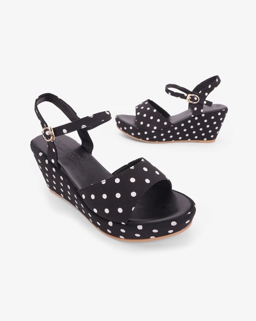 Sandal Đế Xuồng Hạnh Dung Chấm Bi HD11185AV