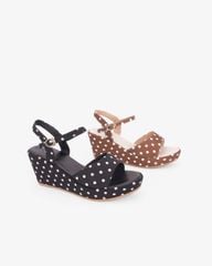 Sandal Đế Xuồng Hạnh Dung Chấm Bi HD11185AV