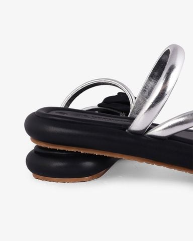 Dép Xẹp Hạnh Dung Dây Bạc Cách Điệu HD1120AV