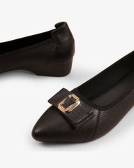 Giày Đế Xuồng Hạnh Dung Nơ Phối Khóa HD1124AV