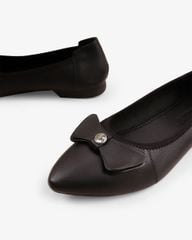 Giày Búp Bê Hạnh Dung Nơ Lá Cách Điệu HD1127AV