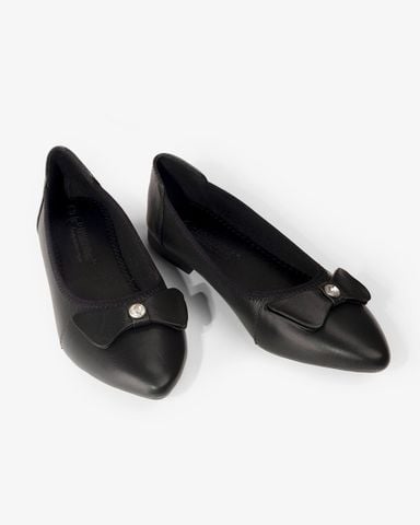 Giày Búp Bê Hạnh Dung Nơ Lá Cách Điệu HD1127AV