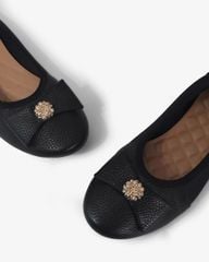 Giày Búp Bê Hạnh Dung Nơ Đính Hoa HD1134AV