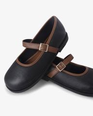 Giày Búp Bê Hạnh Dung Trơn Khóa Nịt HD1144AV