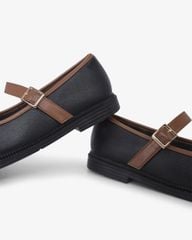 Giày Búp Bê Hạnh Dung Trơn Khóa Nịt HD1144AV