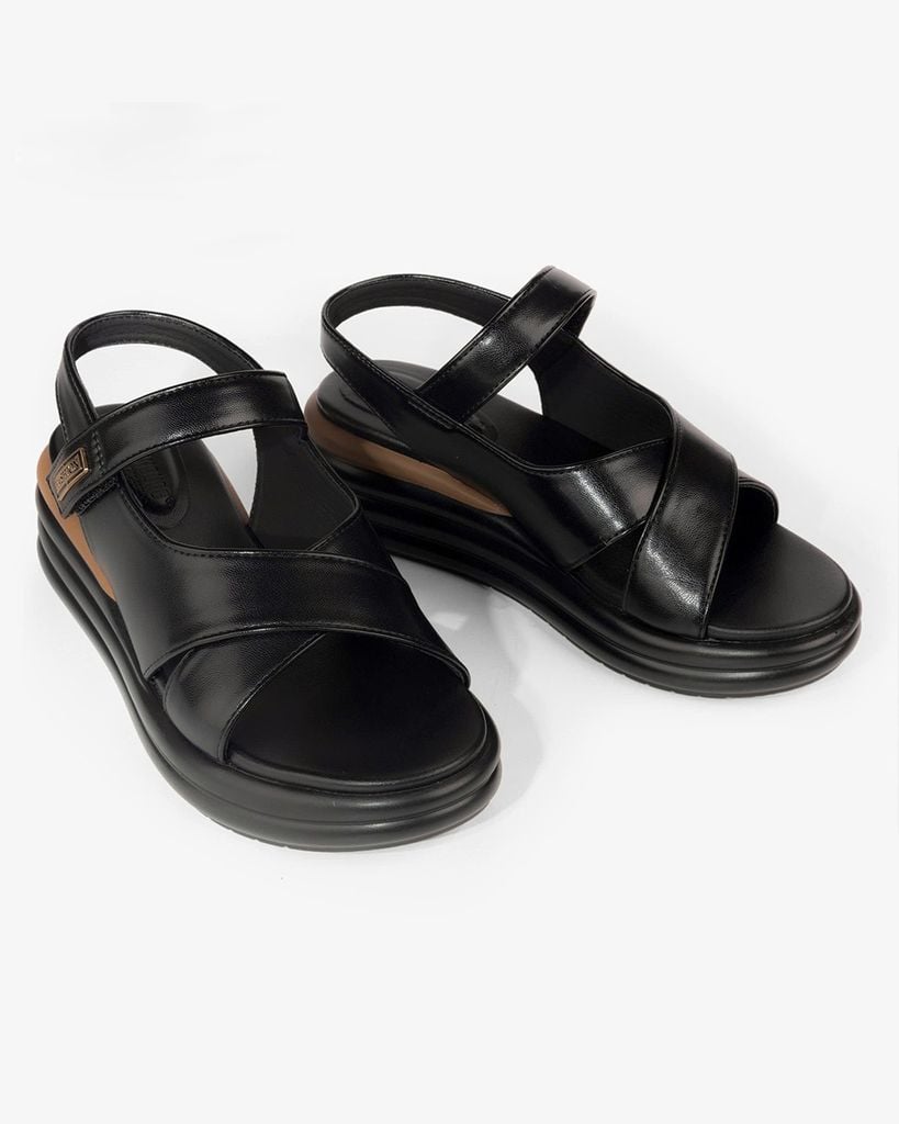 Sandal Đế Xuồng Hạnh Dung Quai Chéo Liền Hậu HD1149AV