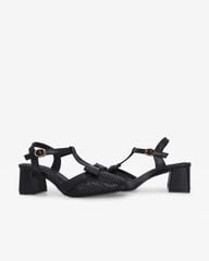 Giày Sandal Hạnh Dung Bít Mũi T Đục Lỗ Khóa Nơ HD1179AV