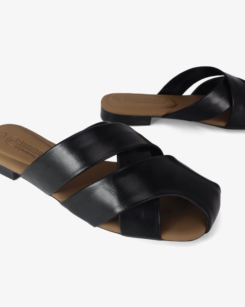 Dép Bít Mũi Hạnh Dung Quai Bản To Đan Chéo HD1180AV