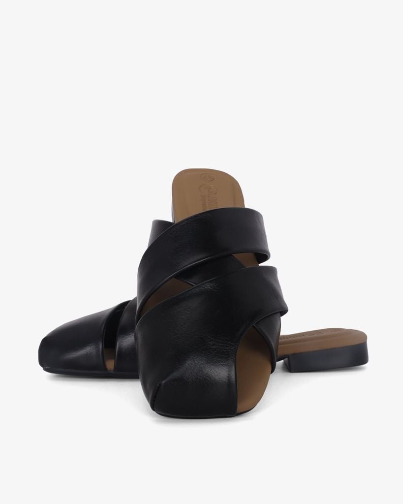 Dép Bít Mũi Hạnh Dung Quai Bản To Đan Chéo HD1180AV