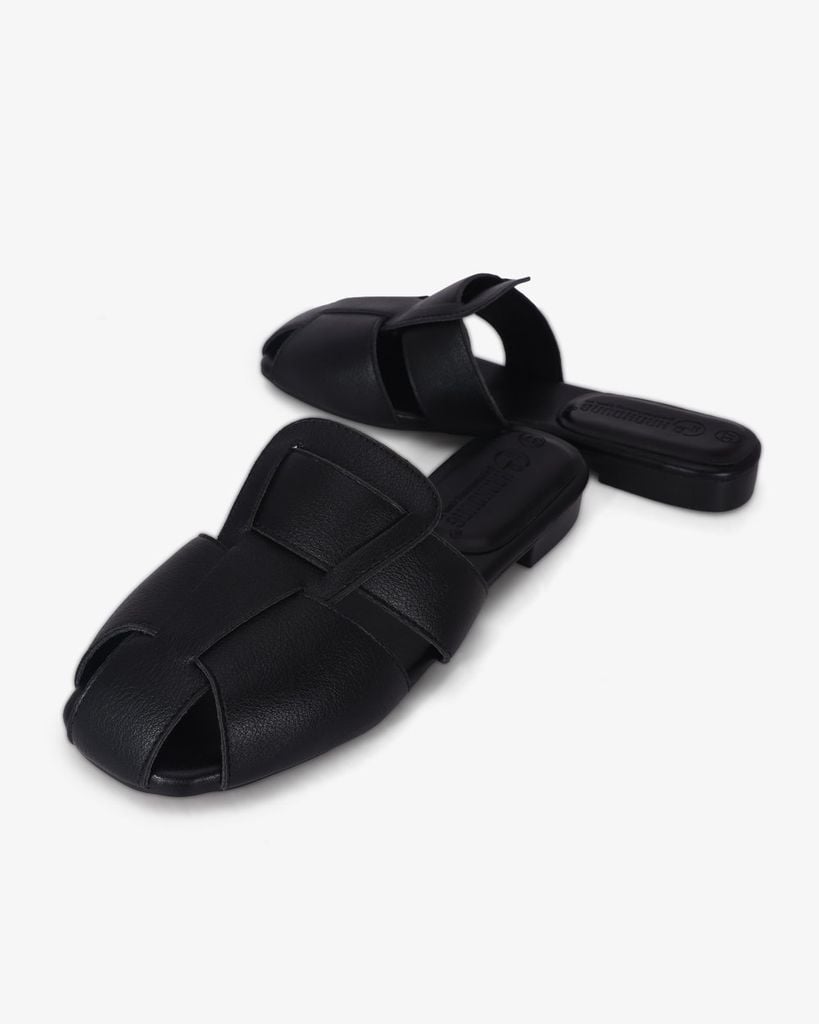 Dép Bít Mũi Hạnh Dung Quai Phối Tầng HD1182AV