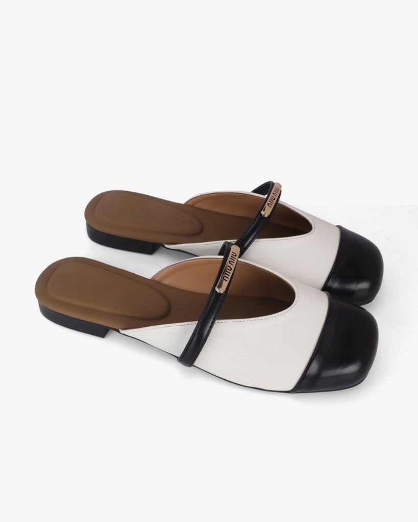 Dép Bít Mũi Hạnh Dung Two Toned Niiu Niiu HD1183AV