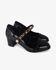 Giày Cao Gót Hạnh Dung Quai Khóa Mạ Vàng HD1188AV