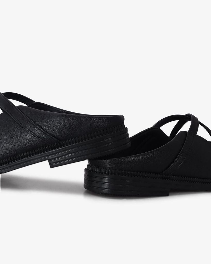 Dép Bít Mũi Hạnh Dung Hai Quai Chéo Mảnh HD1192AV