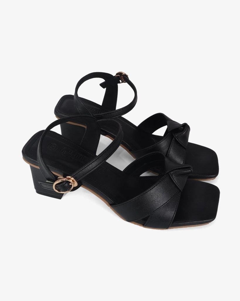 Giày Sandal Hạnh Dung Quai Bản Nơ Thắt HD1194AV