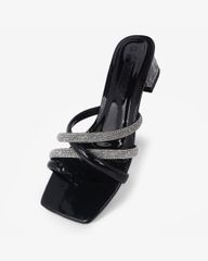 Dép Cao Gót Hạnh Dung Xỏ Ngón Gót Mica HD12264AM