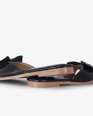 Dép Xẹp Hạnh Dung Bản Nơ Khóa Hoa HD12295AM