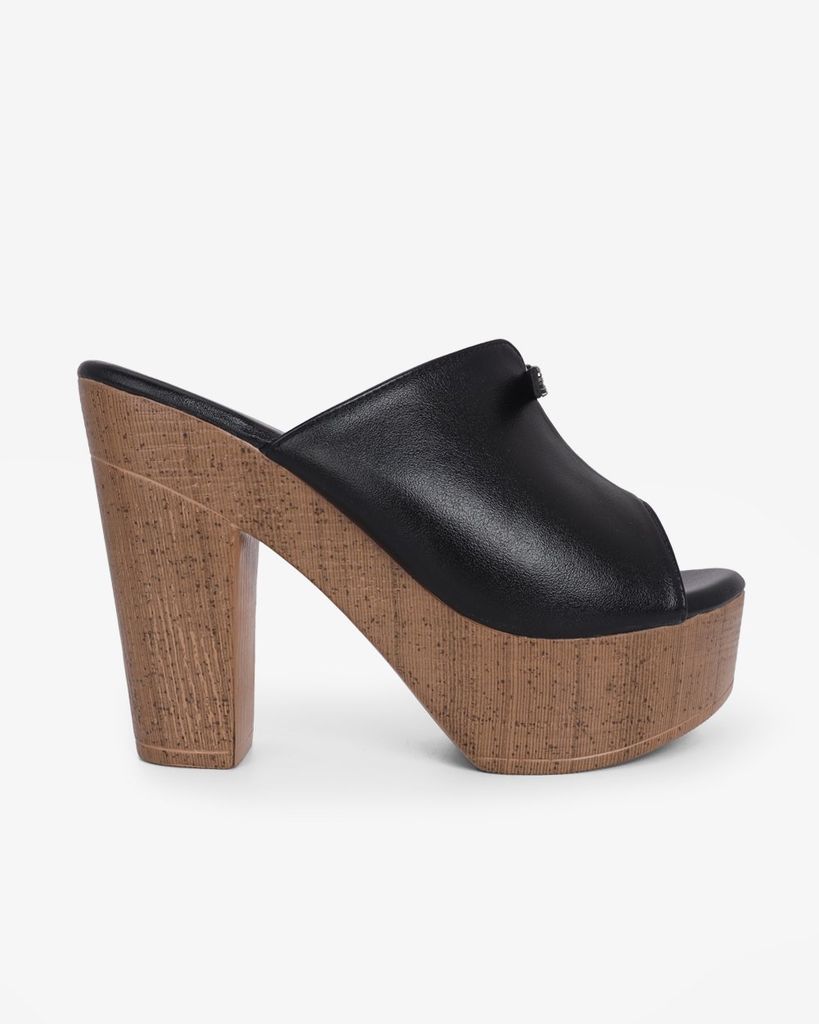 Dép Cao Gót Hạnh Dung Quai Cổ Tim Smile HD12297AM