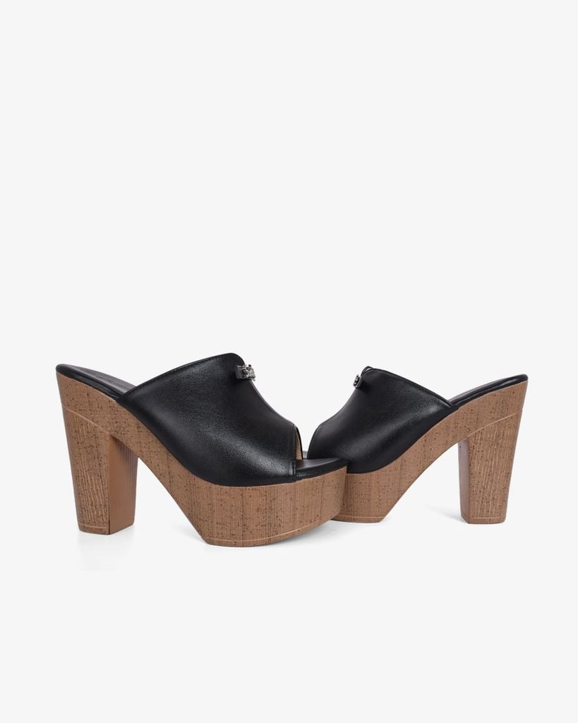 Dép Cao Gót Hạnh Dung Quai Cổ Tim Smile HD12297AM