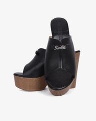 Dép Cao Gót Hạnh Dung Quai Cổ Tim Smile HD12297AM