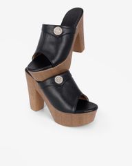 Dép Cao Gót Hạnh Dung Quai Bản Đắp HD12298AM