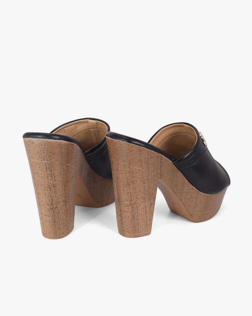 Dép Cao Gót Hạnh Dung Quai Bản Đắp HD12298AM