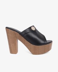 Dép Cao Gót Hạnh Dung Quai Bản Đắp HD12298AM