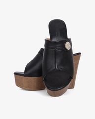 Dép Cao Gót Hạnh Dung Quai Bản Đắp HD12298AM