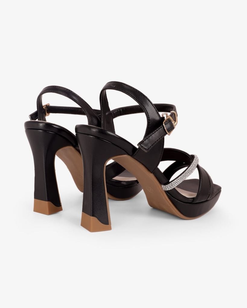 Sandal Hạnh Dung Cao Gót Quai Chéo N HD12299AM