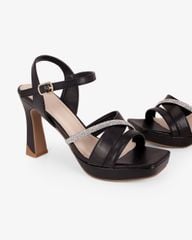 Sandal Hạnh Dung Cao Gót Quai Chéo N HD12299AM