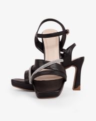 Sandal Hạnh Dung Cao Gót Quai Chéo N HD12299AM