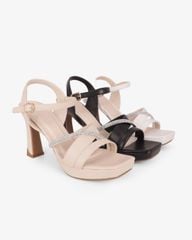 Sandal Hạnh Dung Cao Gót Quai Chéo N HD12299AM