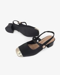 Giày Sandal Hạnh Dung Two Toned Kim Tuyến HD1501CH