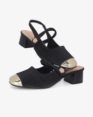 Giày Sandal Hạnh Dung Two Toned Kim Tuyến HD1501CH