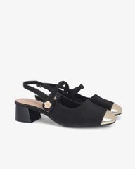 Giày Sandal Hạnh Dung Two Toned Kim Tuyến HD1501CH