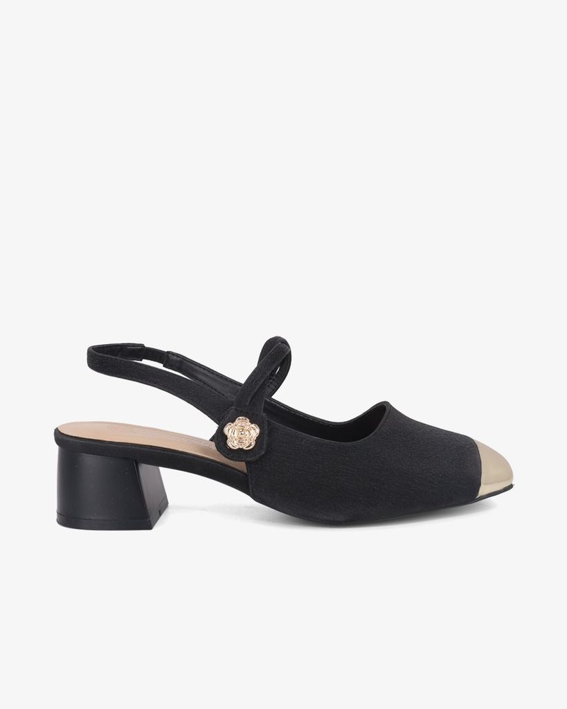 Giày Sandal Hạnh Dung Two Toned Kim Tuyến HD1501CH