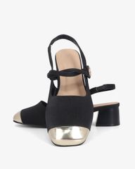 Giày Sandal Hạnh Dung Two Toned Kim Tuyến HD1501CH
