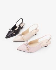 Sandal Cao Gót Nơ Đính Hạt HD1704AI