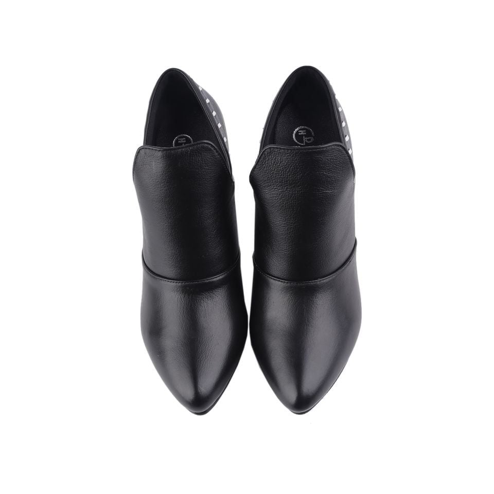 Giày Boot Hạnh Dung Đế Vuông Chỉ Nổi HD2529AG