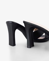 Dép Cao Gót Hạnh Dung Quai Chéo Khóa D HD27315BI