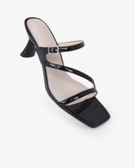 Dép Cao Gót Hạnh Dung Quai Mảnh Phối Khóa HD27327BI