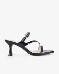 Dép Cao Gót Hạnh Dung Quai Mảnh Phối Khóa HD27327BI