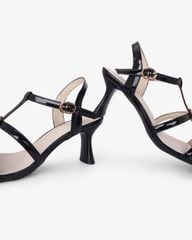 Giày Sandal Hạnh Dung Ba Quai Mảnh Khóa Hoa HD27328BI